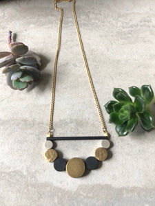 Brass Circles Necklace 2