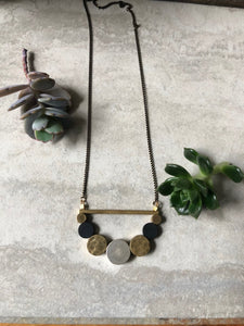 Brass Circles Necklace 3