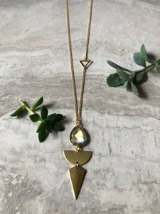 Geometric Labradorite Necklace