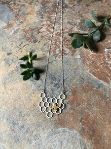 Honeybee Necklace (matte gold bee)