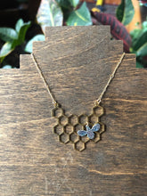 Load image into Gallery viewer, Honeybee Necklace (antique silver bee)
