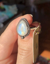Load image into Gallery viewer, Rainbow Moonstone Ring sz 5.25
