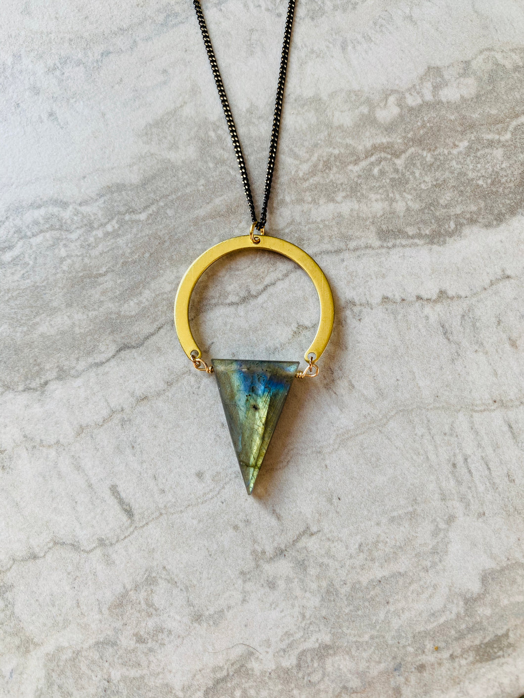 Labradorite Triangle Horseshoe