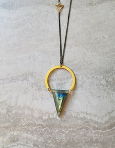 Labradorite Triangle Horseshoe