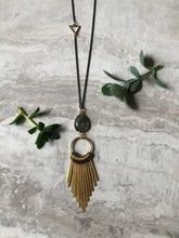 Load image into Gallery viewer, Labradorite Fringe Necklace
