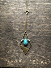 Load image into Gallery viewer, Amazonite Brass Diamond
