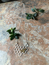 Load image into Gallery viewer, Honeybee Necklace (brass bee)
