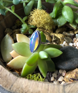 Ethiopian Opal Ring sz 7.5